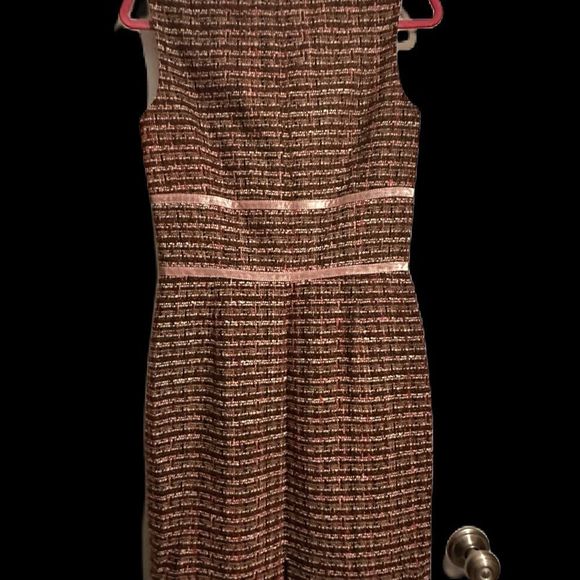 Kay Unger Tweed Y2K A-line Dress. Vintage. Pink. Unique and beautiful. - Picture 6 of 8